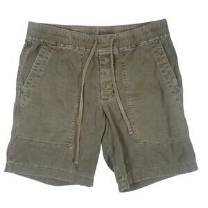 James Perse Shorts Mens Sz 2 Green Parachute Utility Drawstring Outdoors Casual